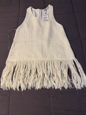 NWT Zara fringe top
